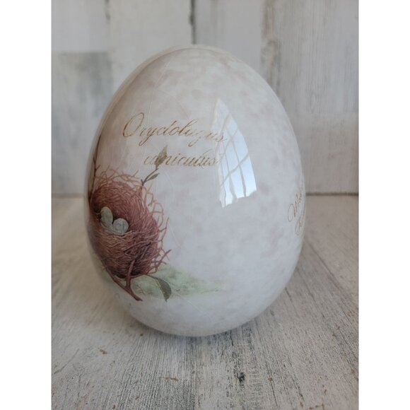 Ceramic Easter egg brown bunny home decor unique - Picture 4 of 8